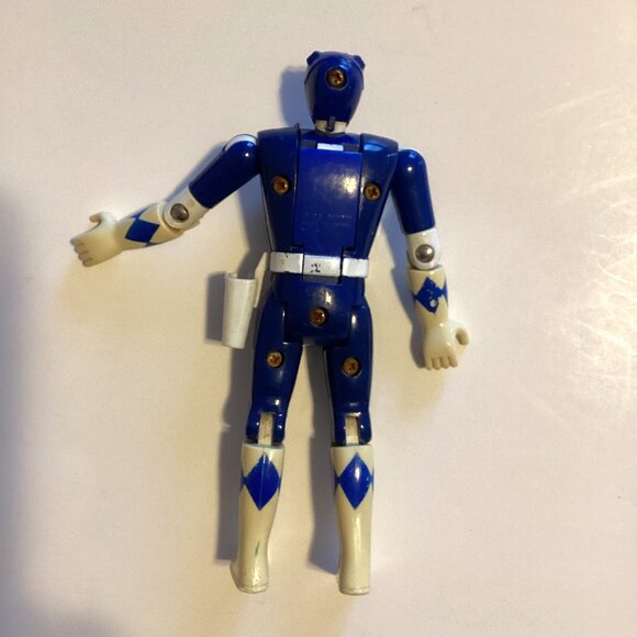 2 Power Rangers Action Figures Morphin Blue + Wild Force Red Ranger Collectables - Picture 4 of 9